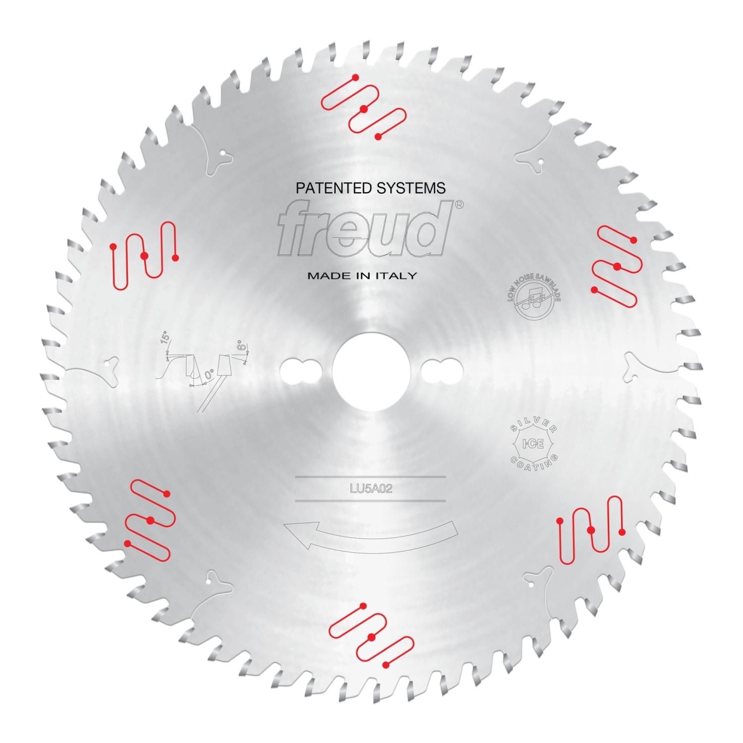 Freud LU5A02 250mm Medium to Thick Aluminum & Non-Ferrous Blade with Mechanical Clamping