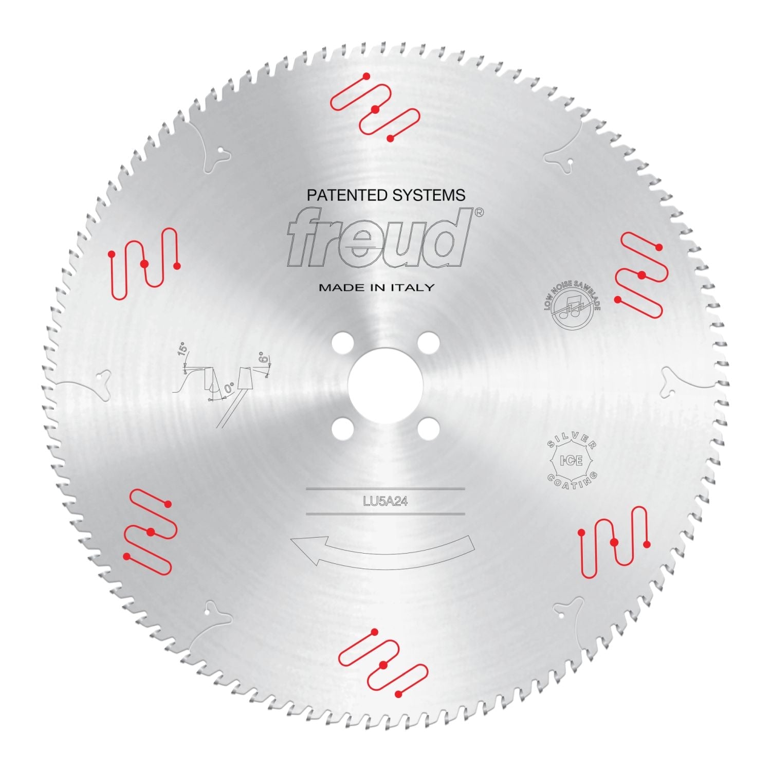 Freud LU5A24 450mm Medium to Thick Aluminum & Non-Ferrous Blade with Mechanical Clamping