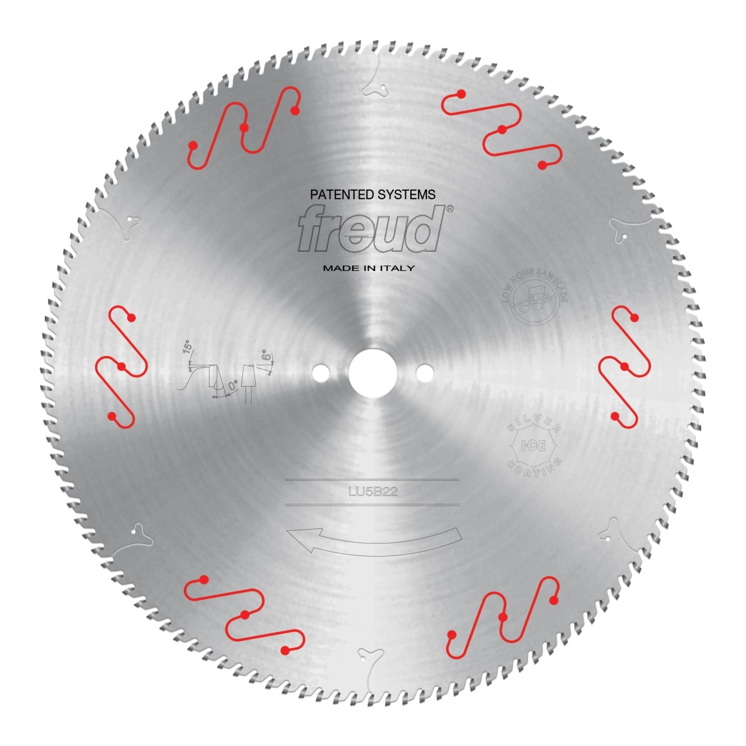 Freud LU5B22 400mm Thin to Medium Aluminum & Non Ferrous Blade with Mechanical Clamping