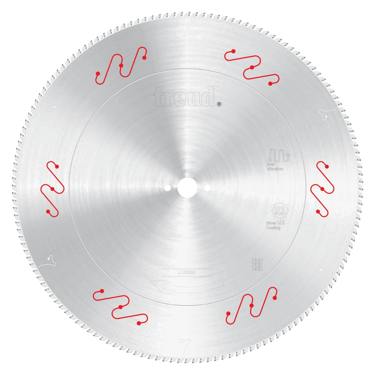 Freud LU5B38 550mm Thin to Medium Aluminum & Non Ferrous Blade with Mechanical Clamping