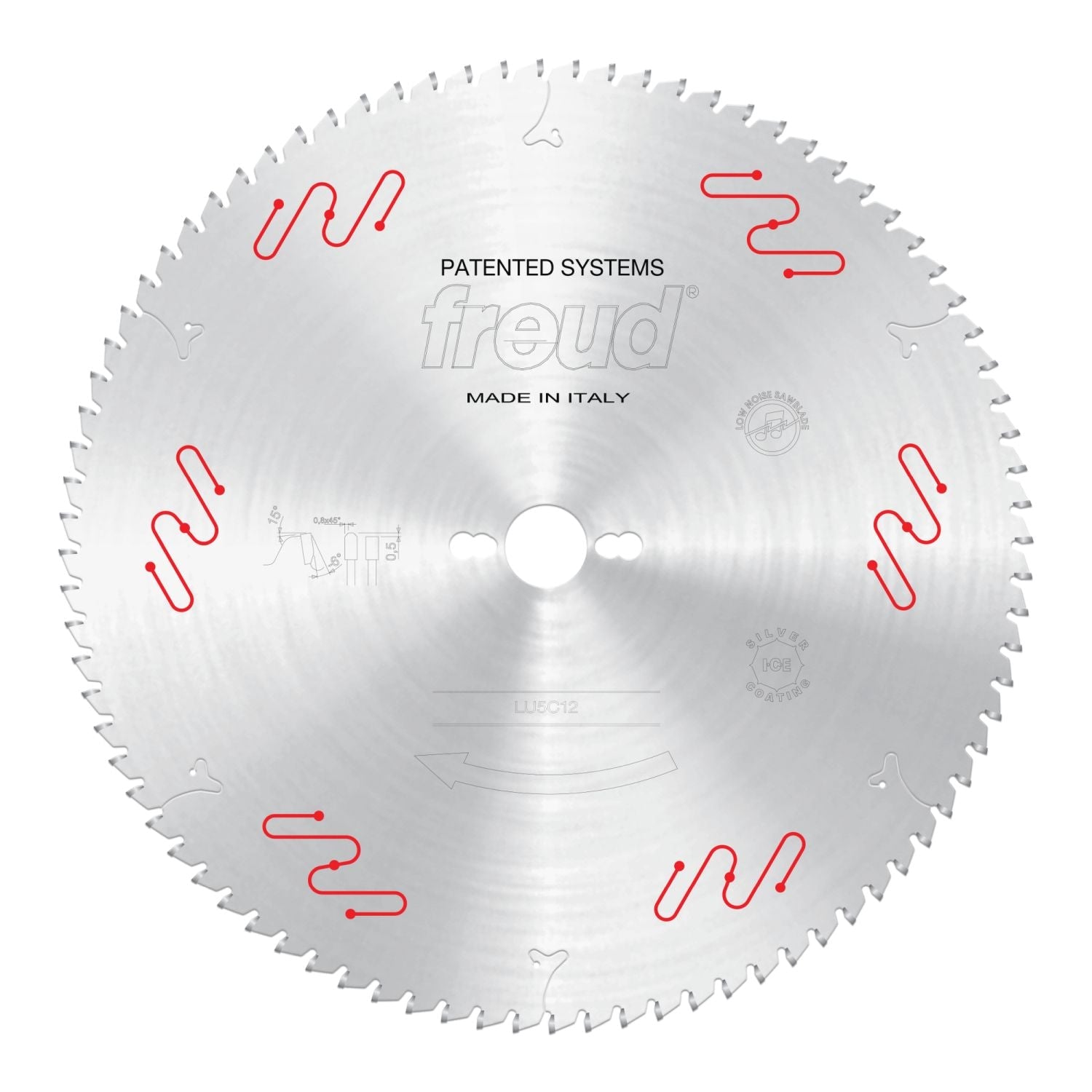 Freud LU5C12 350mm Medium to Thick Aluminum & Non-Ferrous Blade with or without Mechanical Clamping