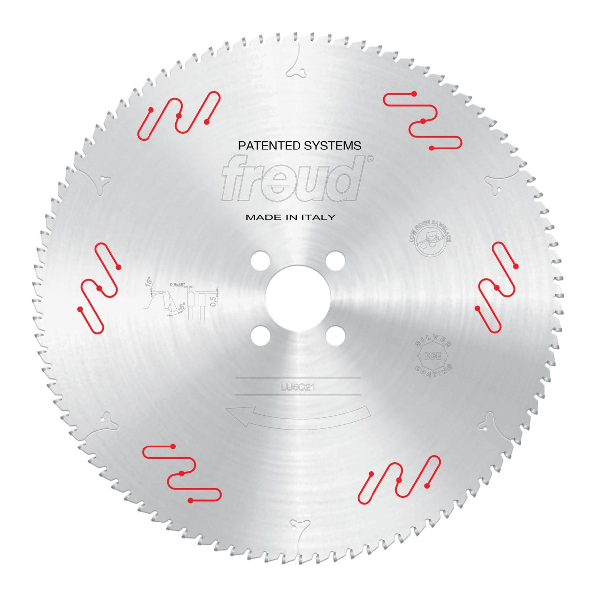 Freud LU5C21 400mm Medium to Thick Aluminum & Non-Ferrous Blade with or without Mechanical Clamping