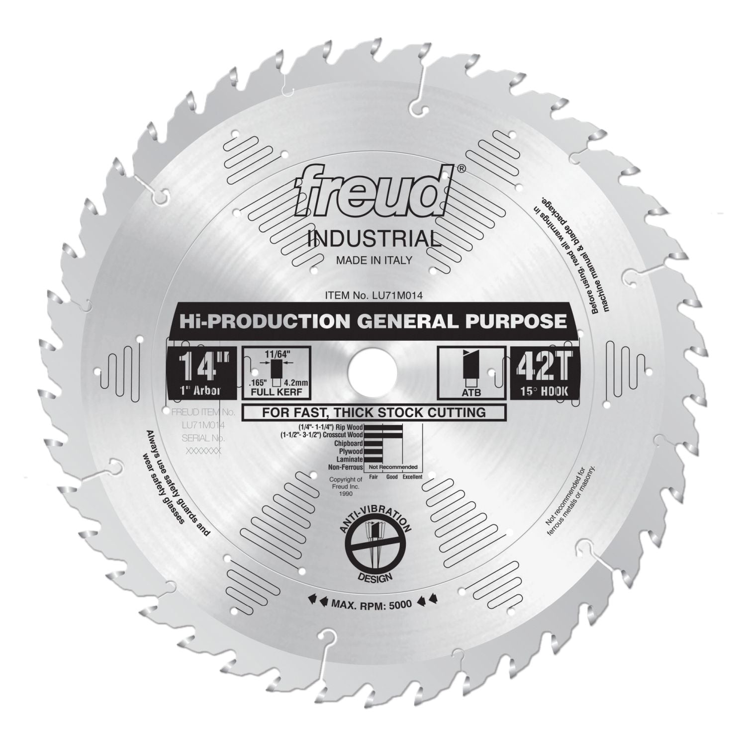 Freud LU71M014 14 in. High-Production General Purpose Blade
