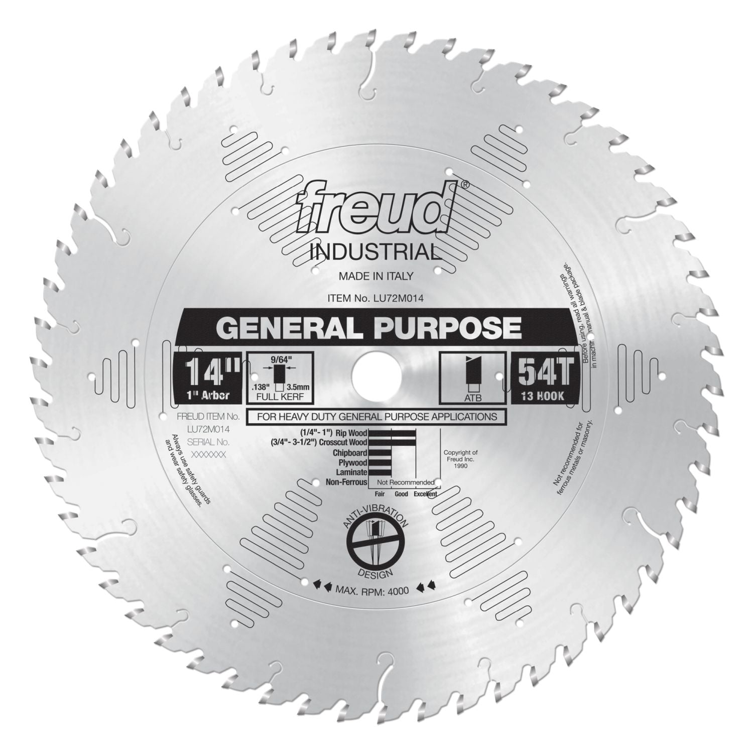 Freud LU72M014 14 in. General Purpose Blade