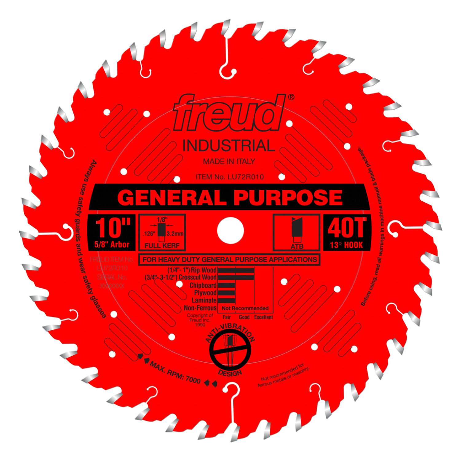 Freud LU72R010 10 in. General Purpose Blade
