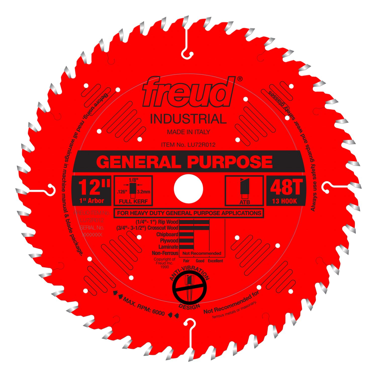 Freud LU72R012 12 in. General Purpose Blade