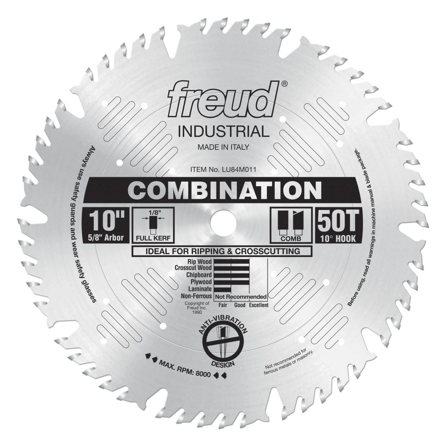 Freud LU84M011 10 in. Combination Blade