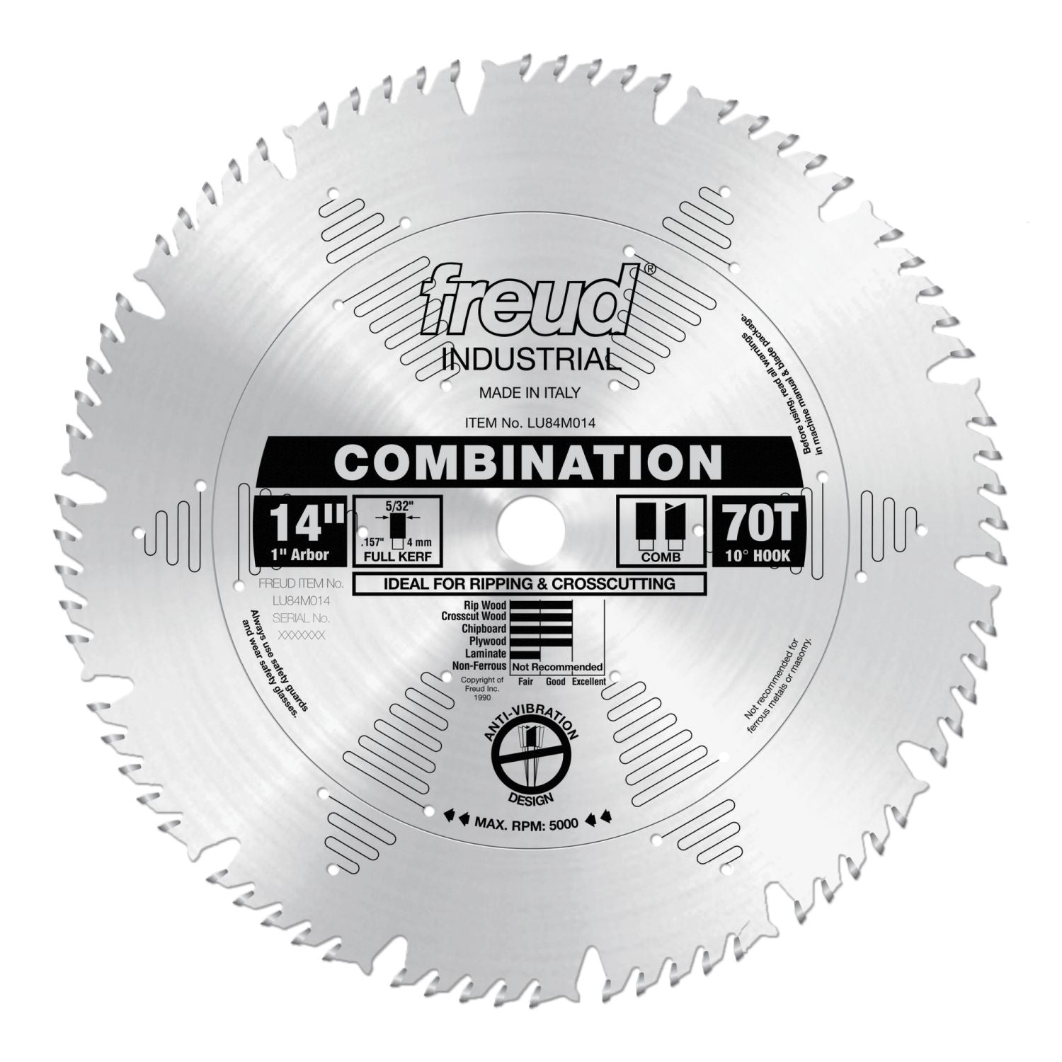 Freud LU84M014 14 in. Combination Blade
