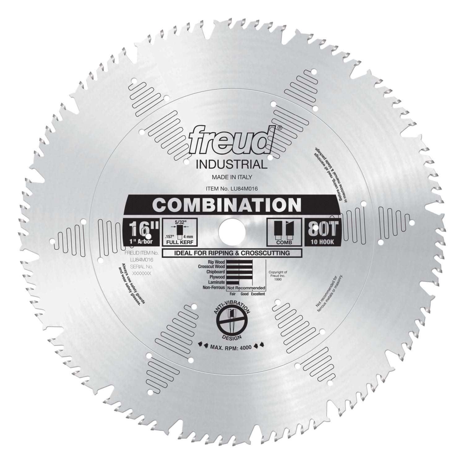 Freud LU84M016 16 in. Combination Blade