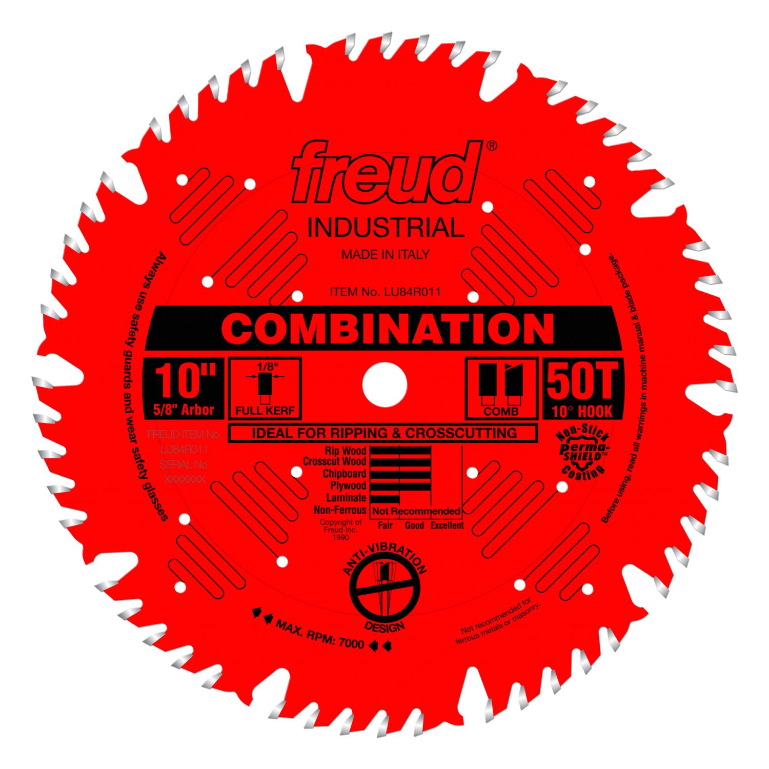 Freud LU84R011 10 in. Combination Blade