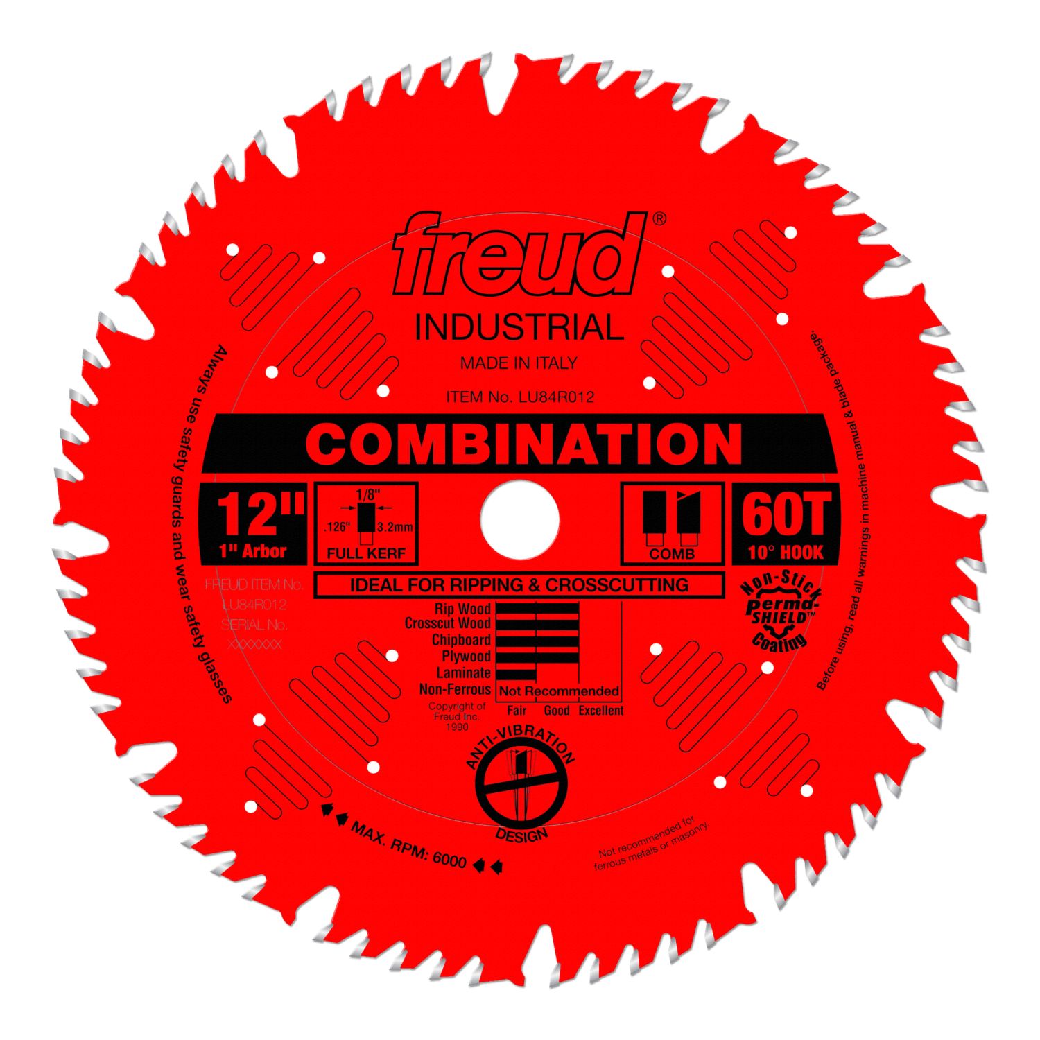 Freud LU84R012 12 in. Combination Blade