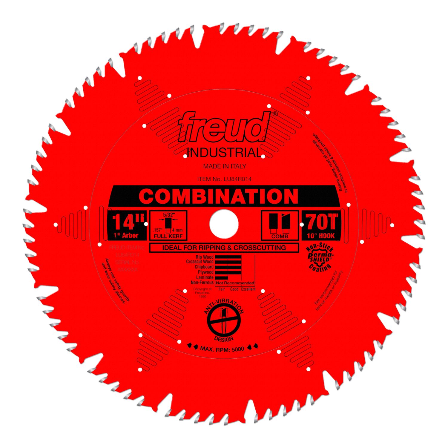 Freud LU84R014 14 in. Combination Blade