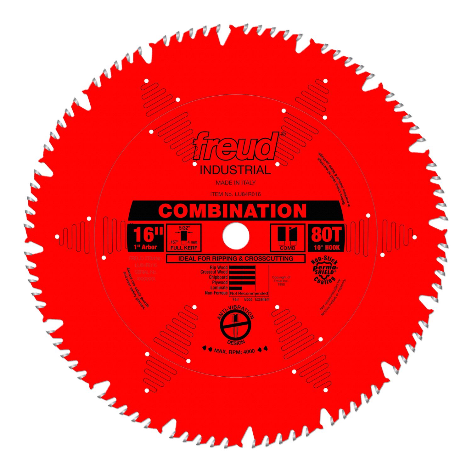 Freud LU84R016 16 in. Combination Blade