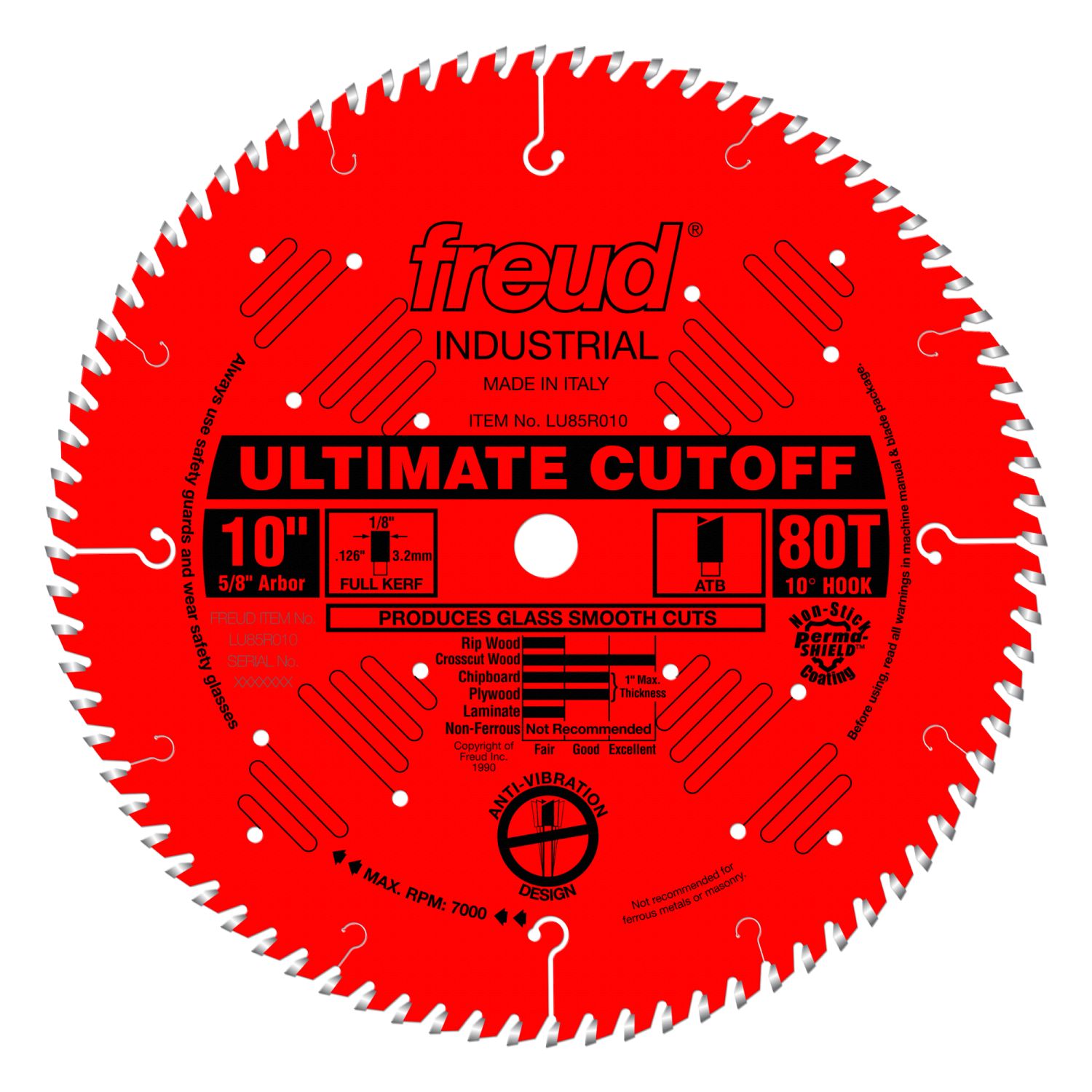 Freud LU85R010 10 in. Ultimate Cut-Off Blade