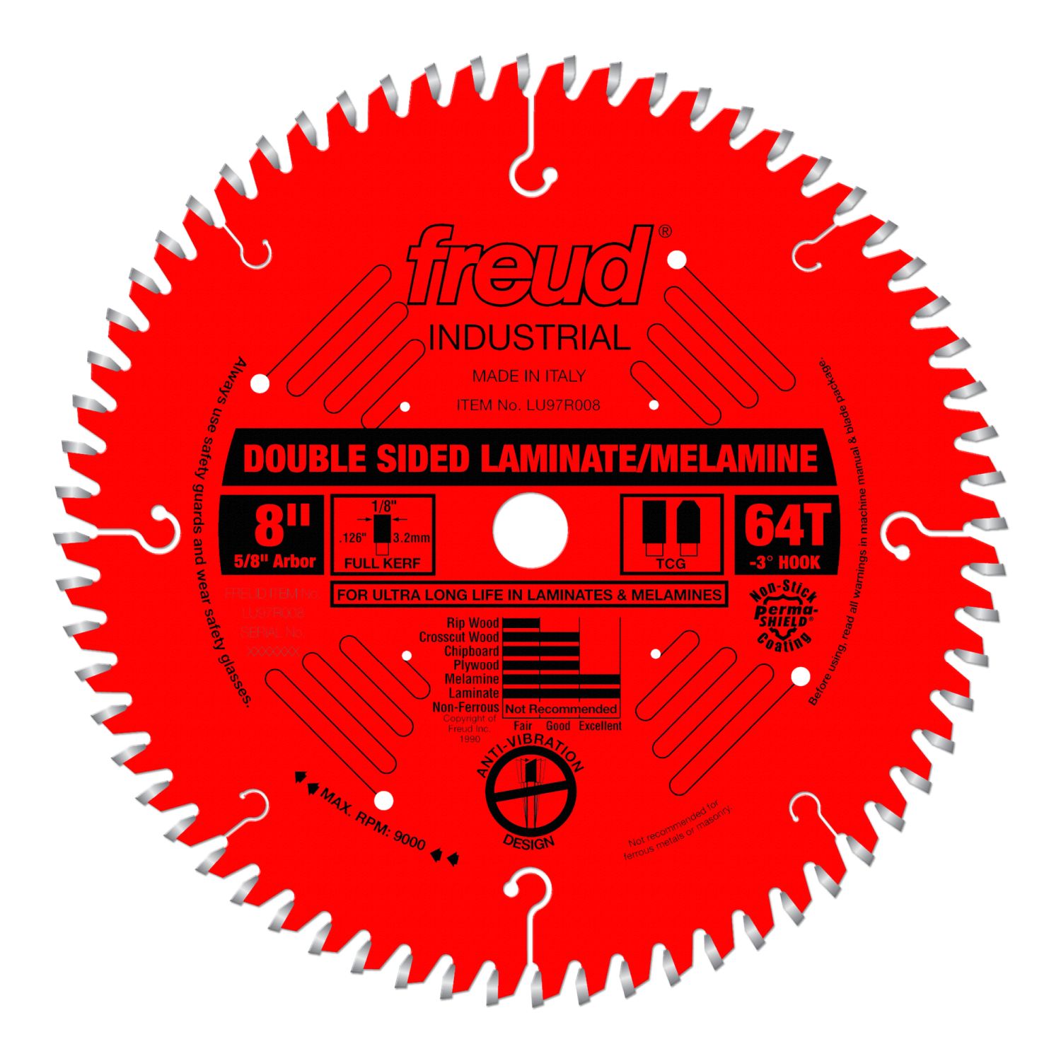 Freud LU97R008 8 in. Double Sided Laminate/Melamine Blade