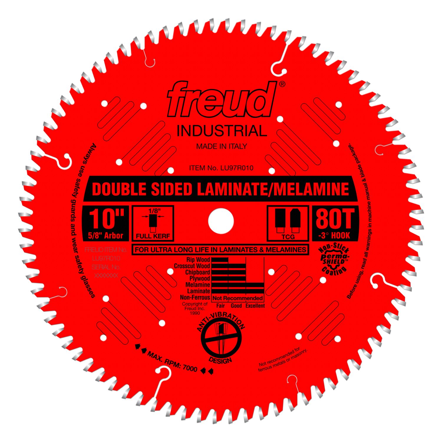 Freud LU97R010 10 in. Double Sided Laminate/Melamine Blade