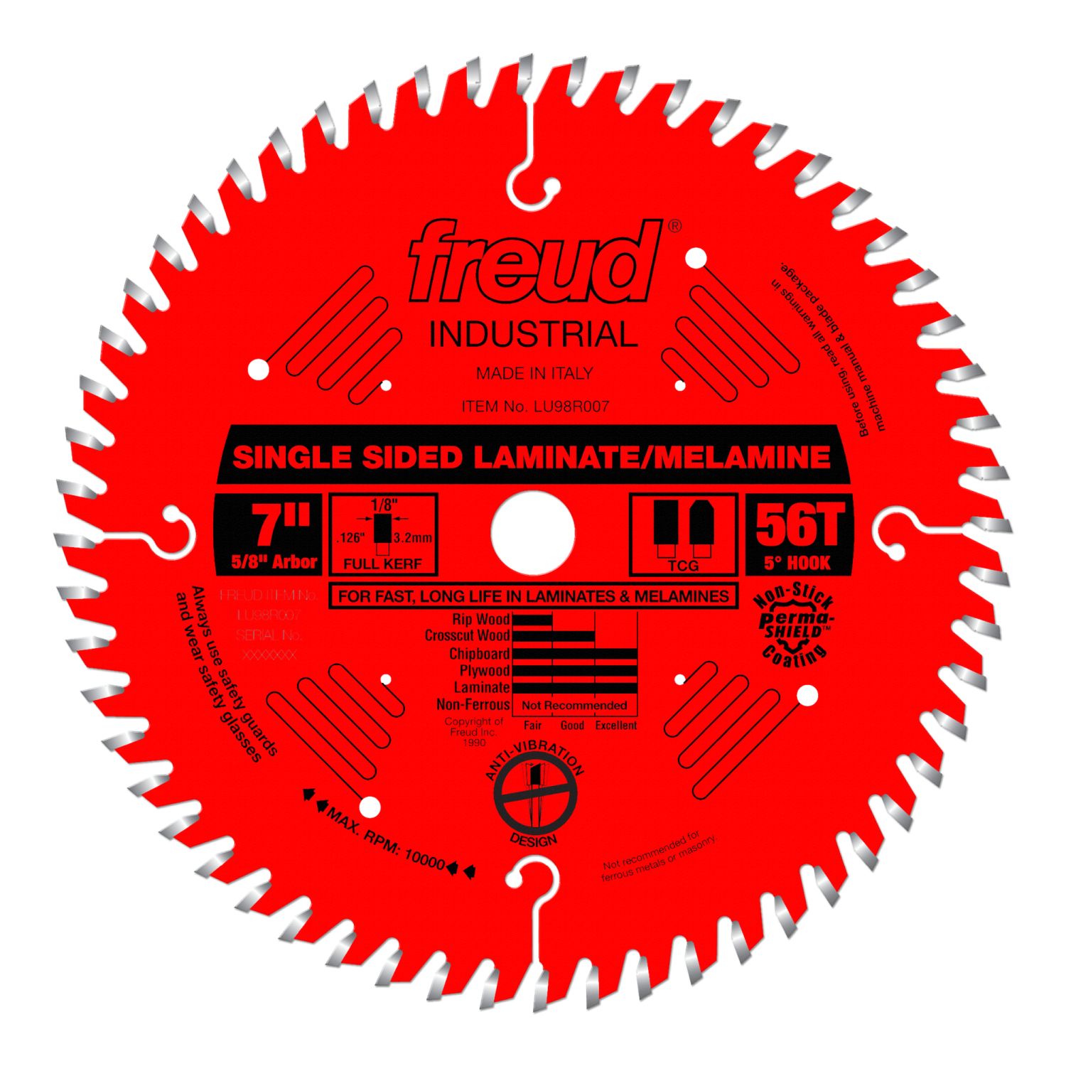 Freud LU98R007 7 in. Single Sided Laminate/Melamine Blade