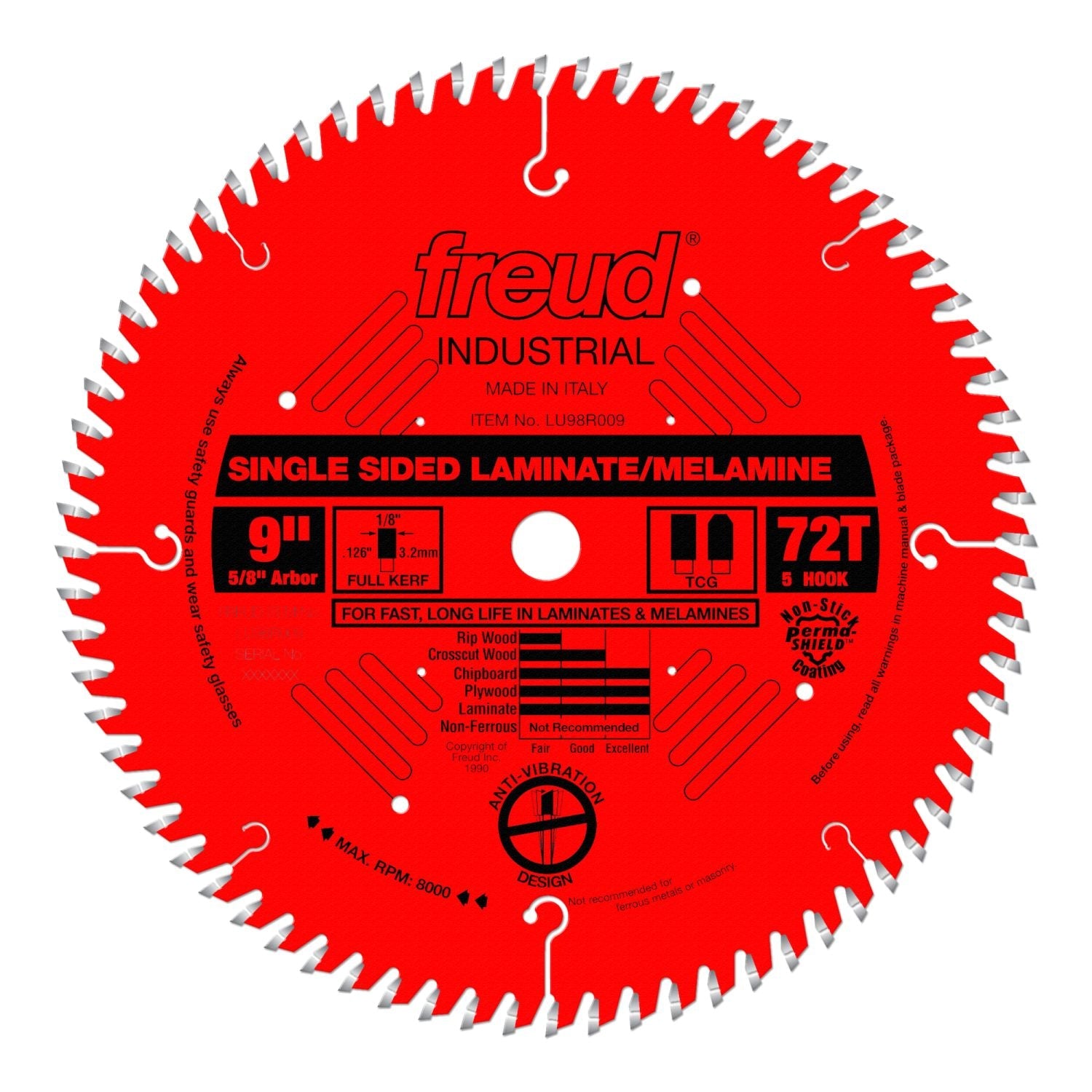 Freud LU98R009 9 in. Single Sided Laminate/Melamine Blade
