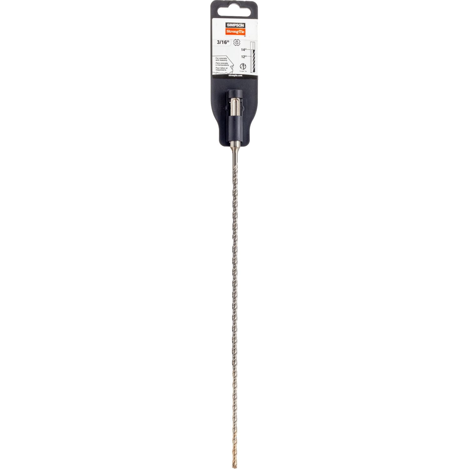 Simpson Strong-Tie MDPL01814 3/16-in. x 14-in. SDS-plus Shank Drill Bit