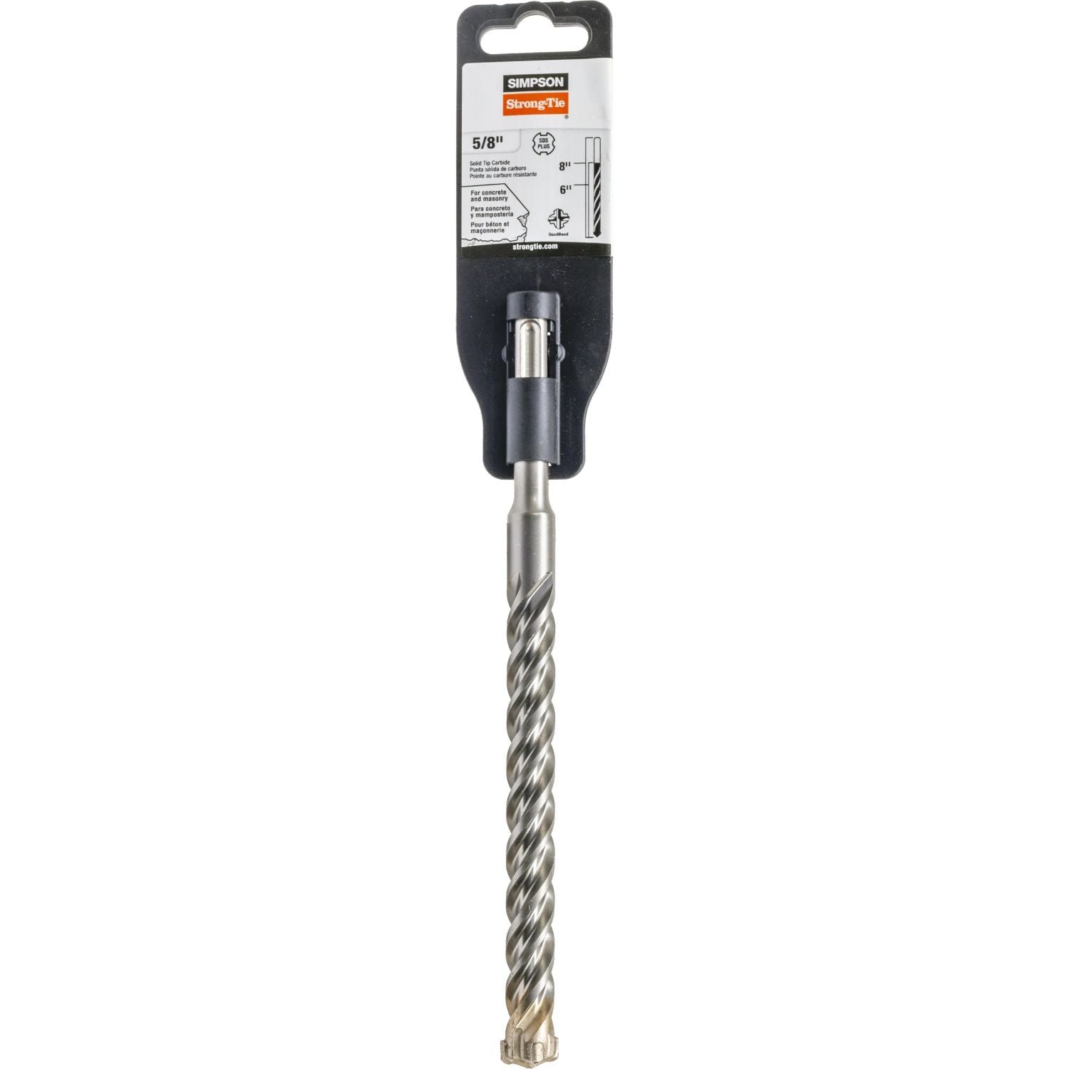 Simpson Strong-Tie MDPL06208Q 5/8-in. x 8-in. SDS-plus Quad-Head Shank Drill Bit