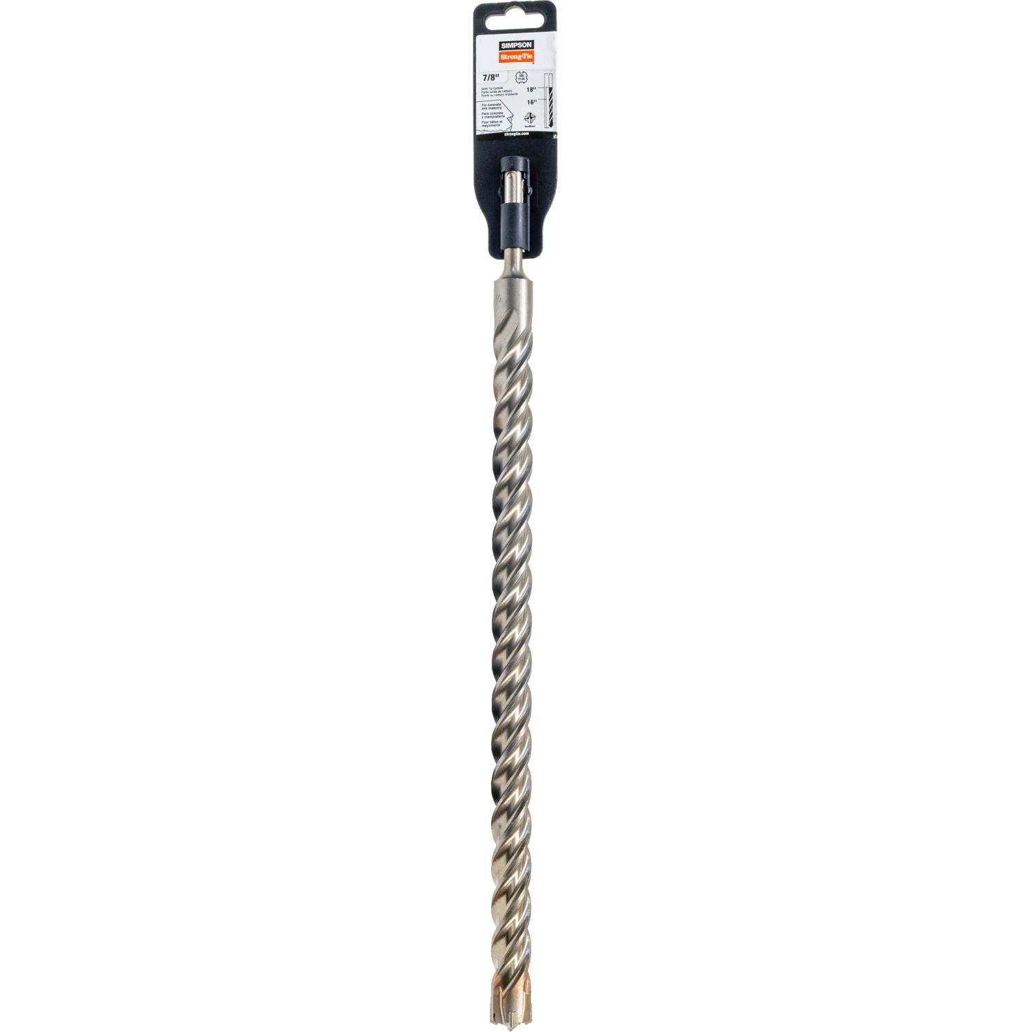 Simpson Strong-Tie MDPL08718Q 7/8-in. x 18-in. SDS-plus Quad-Head Shank Drill Bit