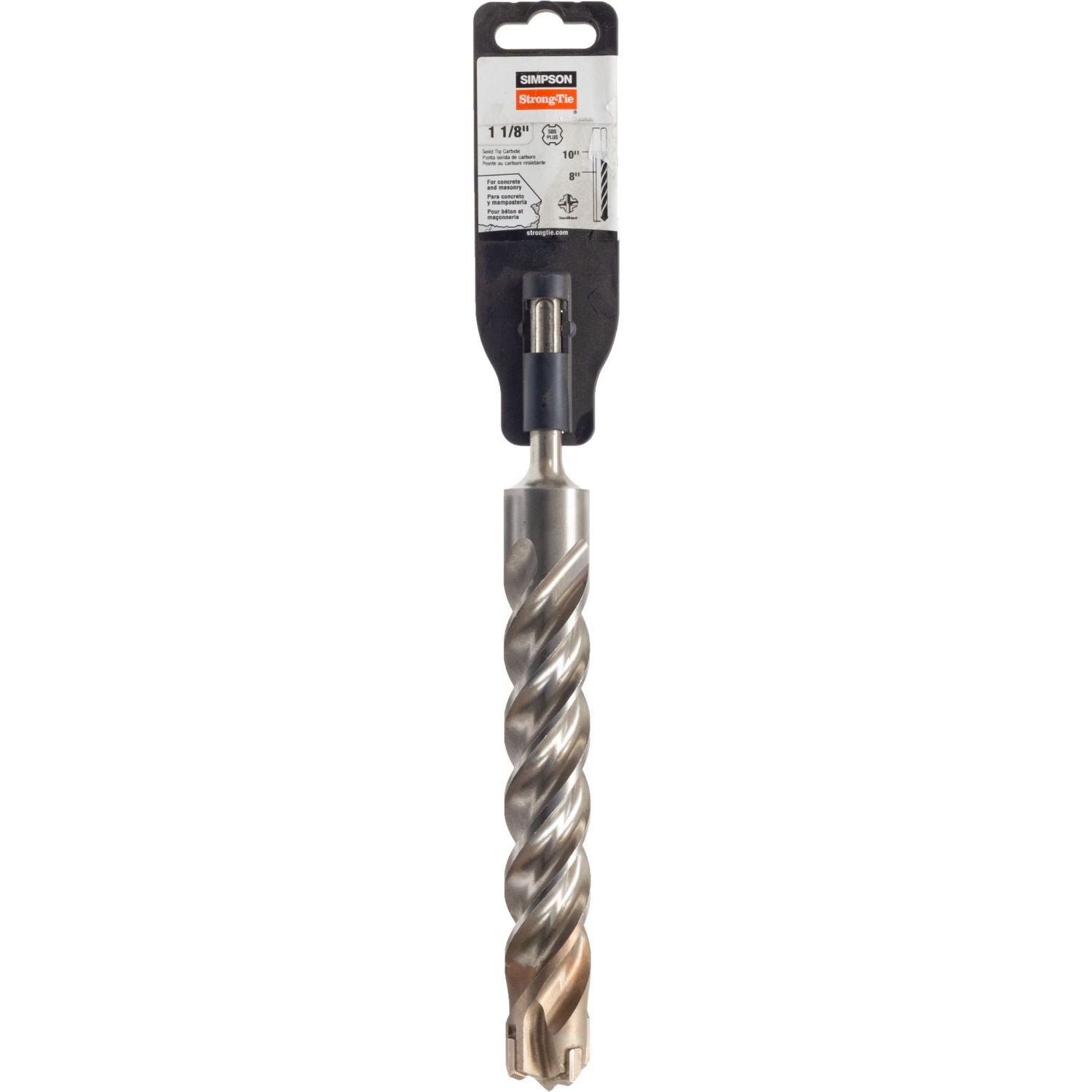 Simpson Strong-Tie MDPL11210Q 1-1/8-in. x 10-in. SDS-plus Quad-Head Shank Drill Bit