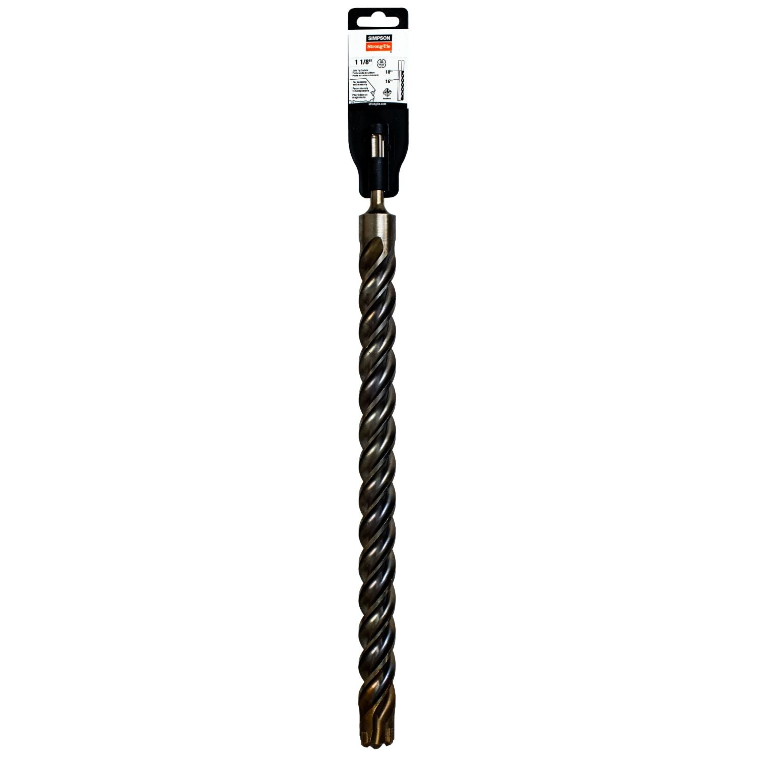 Simpson Strong-Tie MDPL11218Q 1-1/8-in. x 18-in. SDS-plus Quad-Head Shank Drill Bit
