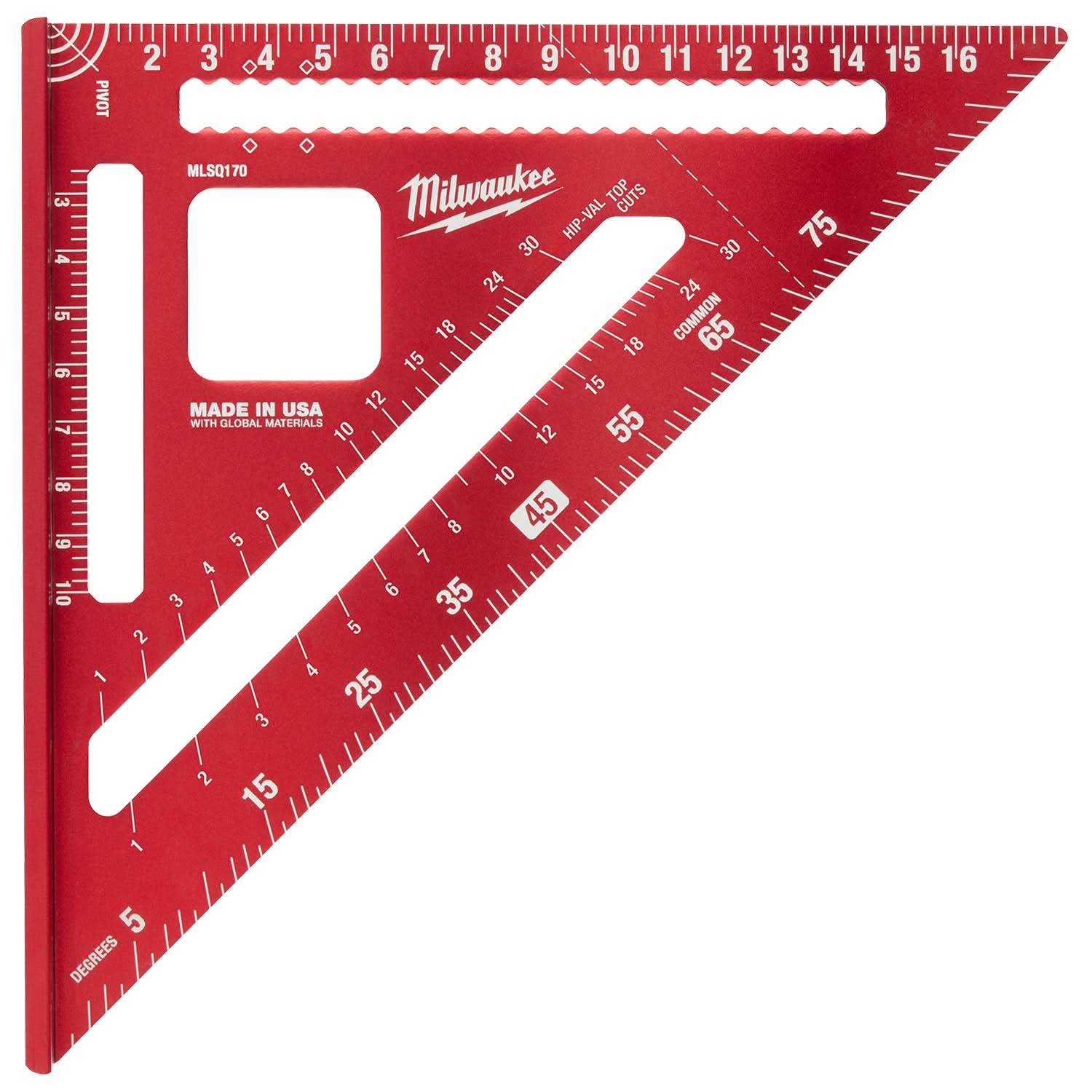 Milwaukee MLSQ170 Metric 180mm Rafter Square