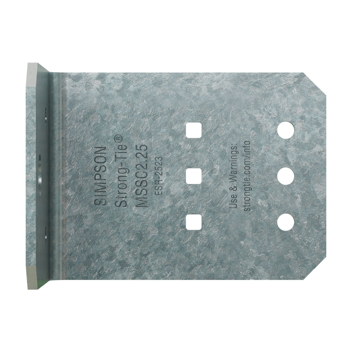 Simpson Strong-Tie MSSC2.25-R90 MSSC 2-1/4-in. 12-Gauge Galvanized Steel-Stud Clip, 90-Pack