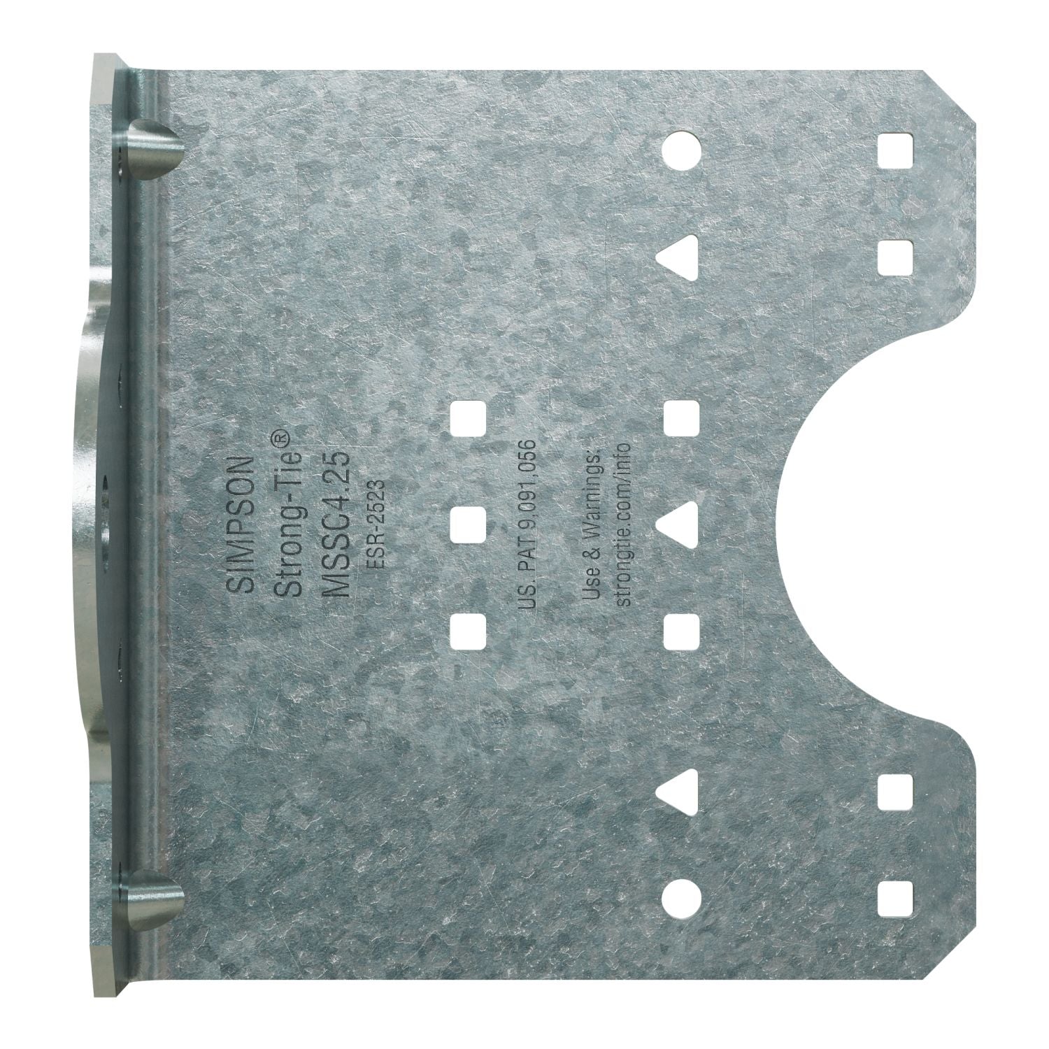 Simpson Strong-Tie MSSC4.25-R50 MSSC 4-1/4-in. 12-Gauge Galvanized Steel-Stud Clip, 50-Pack