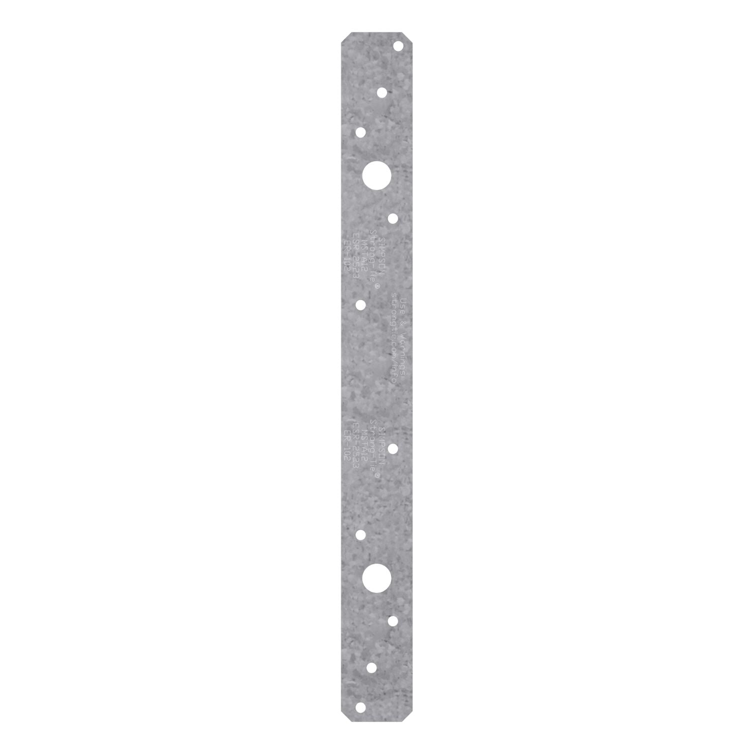 Simpson Strong-Tie MSTA12 MSTA 12-in. 18-Gauge Galvanized Medium Strap Tie