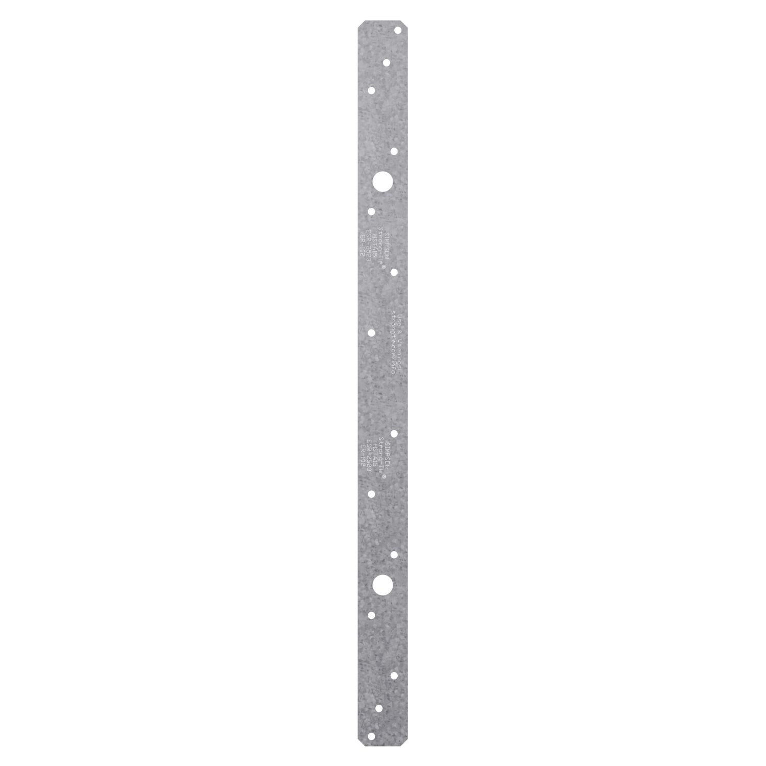 Simpson Strong-Tie MSTA18 MSTA 18-in. 18-Gauge Galvanized Medium Strap Tie