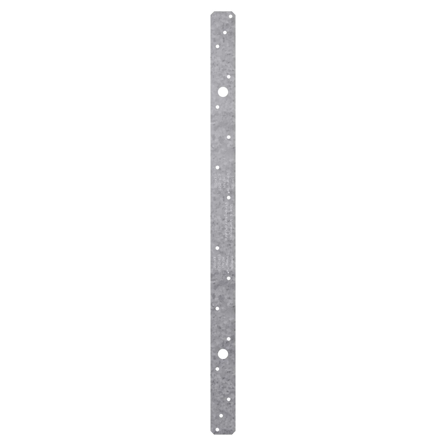 Simpson Strong-Tie MSTA21Z MSTA 21-in. 18-Gauge ZMAX Galvanized Medium Strap Tie
