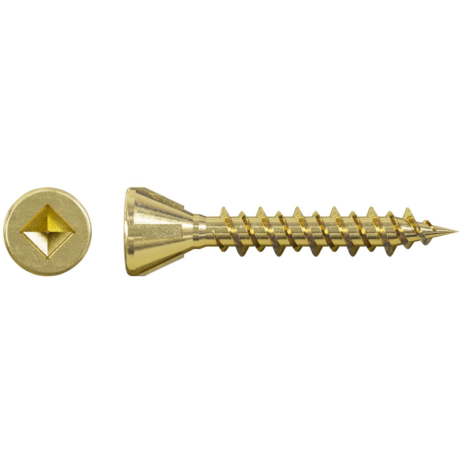 Simpson Strong-Tie MTHZ1S Strong-Drive MTH Wood Underlayment Screw (Collated),  #7 x 1-in. Yellow Zinc, 2500-Pack