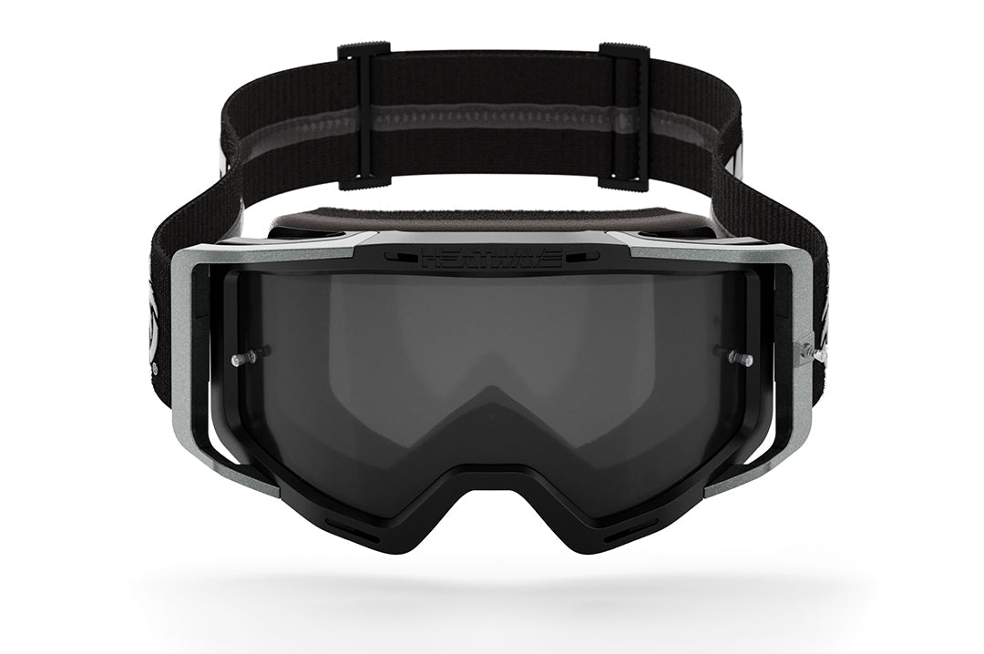 Heat Wave BILLBOARD GT Silver MXG-250 Moto Goggle