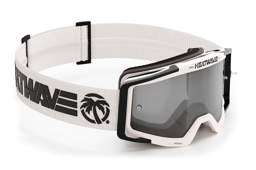 Heat Wave Billboard Icon WHITE/PHOTOCHROMIC MXG-250 Moto Goggle