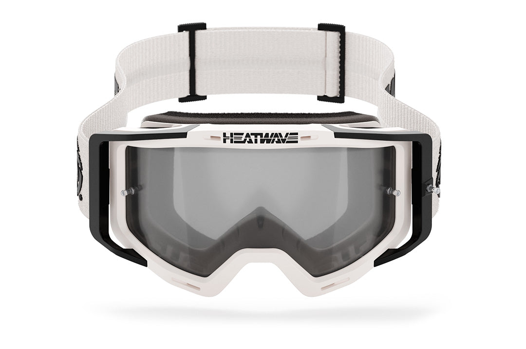 Heat Wave Billboard Icon WHITE/PHOTOCHROMIC MXG-250 Moto Goggle