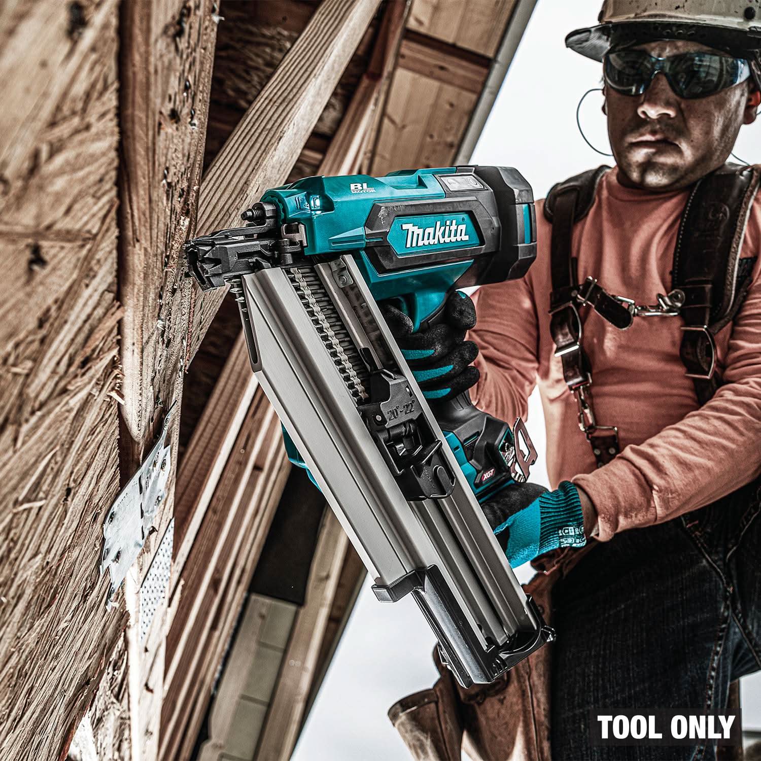Makita GNB02Z 40V max XGT Brushless 21-Degree Full Round Head 3-1