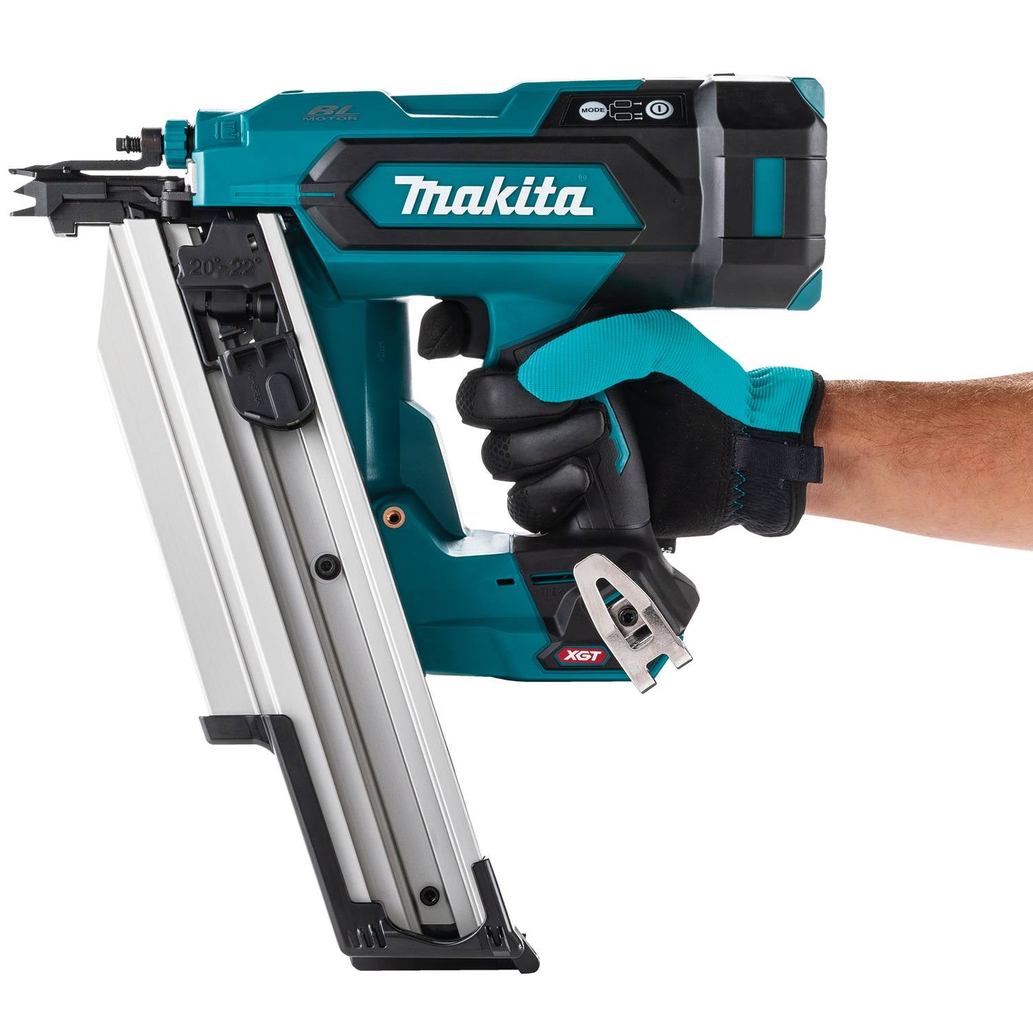MAKITA　高圧　フィニッシュガン Makita GNB02Z 40V max XGT Brushless 21-Degree Full Round Head 3-1
