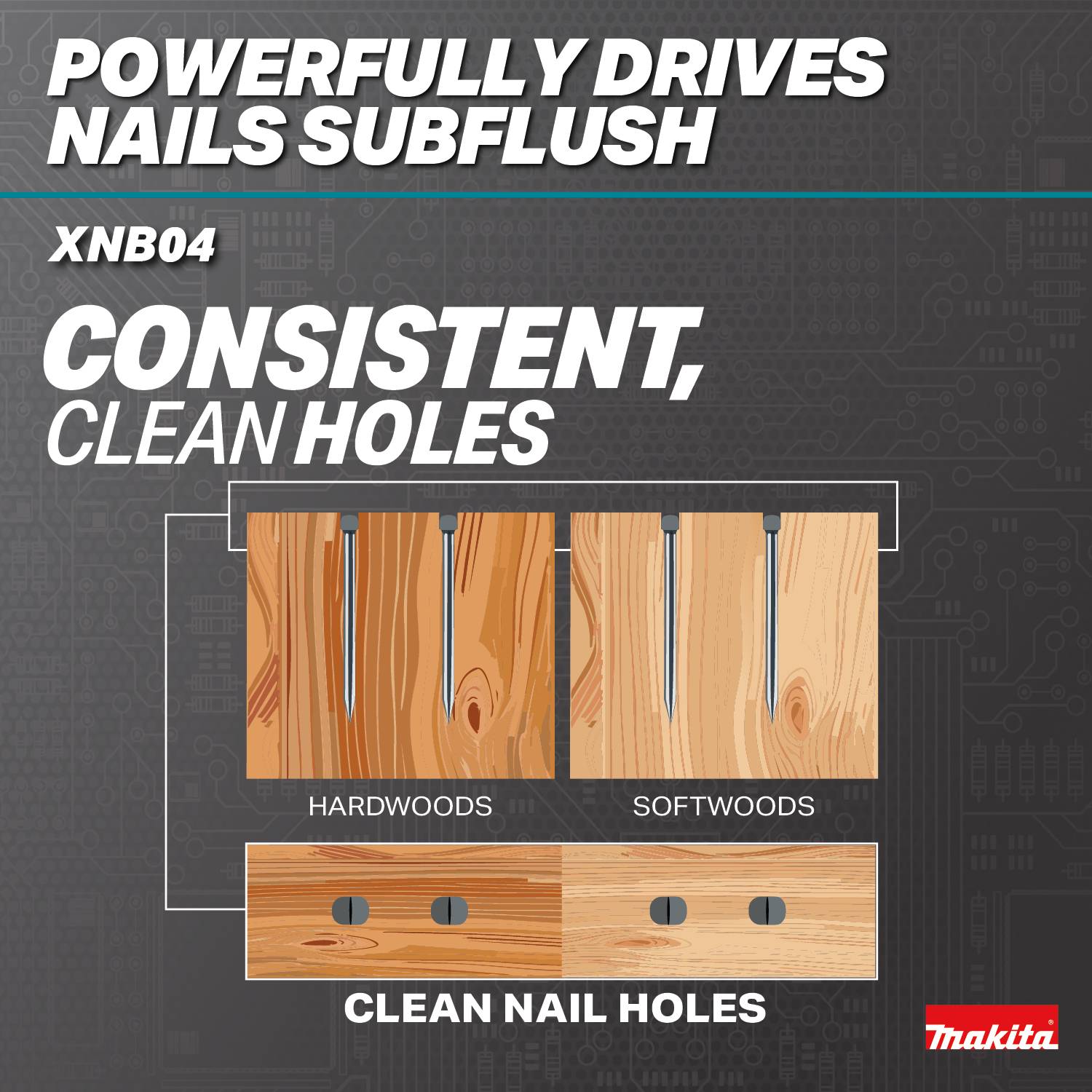 Makita XNB04Z 18V LXT Brushless Cordless 2-in. 18-Gauge Brad Nailer, Tool Only