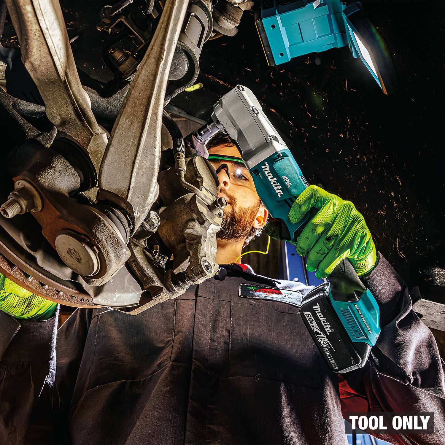 Makita XLT03Z 18V LXT Brushless High Torque 3/8-in.  Angle Impact Wrench w/ Friction Ring, Tool Only