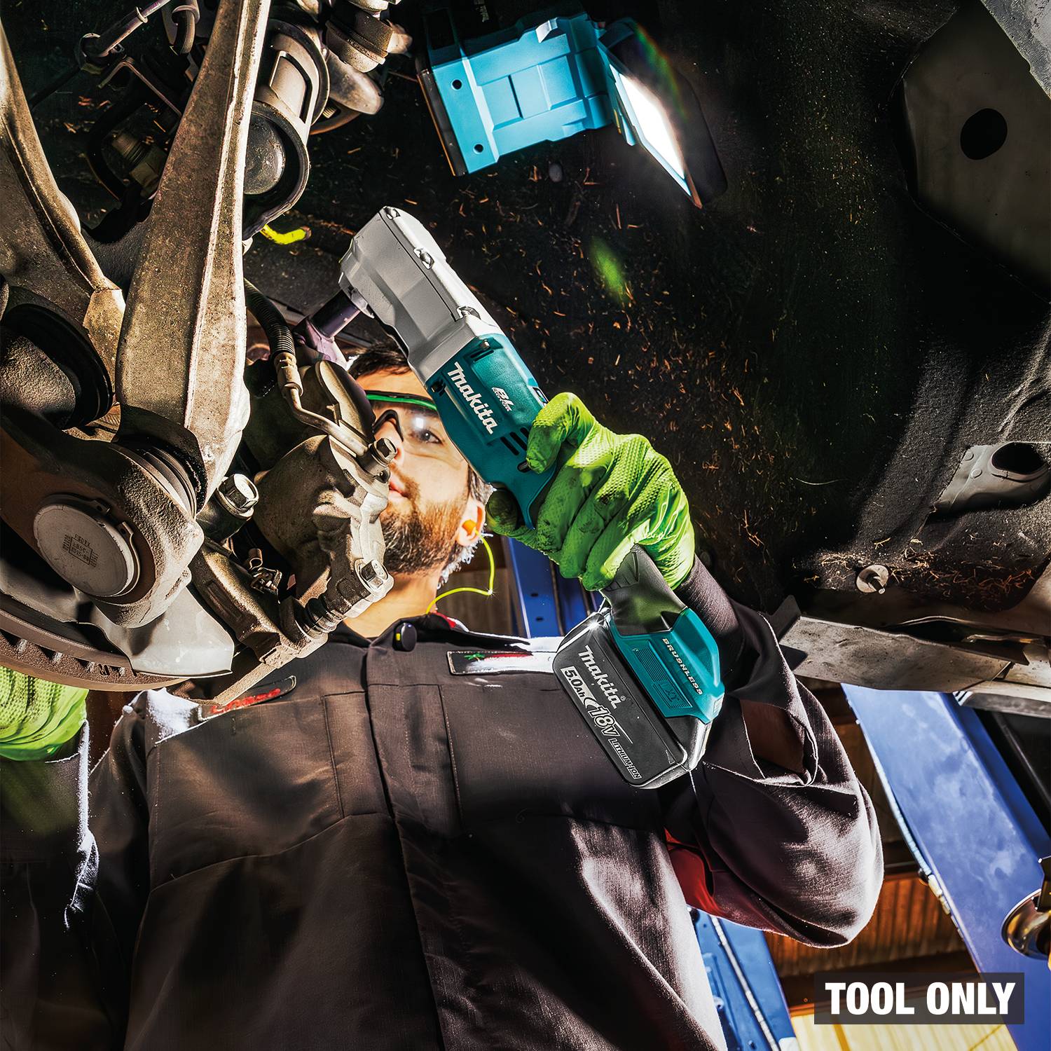 Makita XLT03Z 18V LXT Brushless High Torque 3/8-in.  Angle Impact Wrench w/ Friction Ring, Tool Only