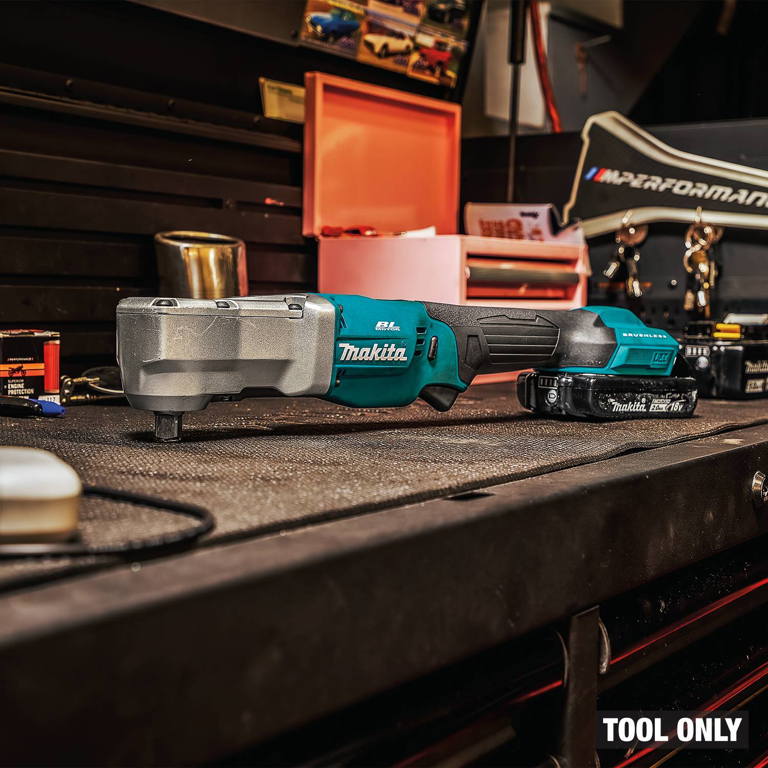 Makita XLT04Z 18V LXT Brushless High Torque 1/2-in.  Angle Impact Wrench w/ Friction Ring, Tool Only