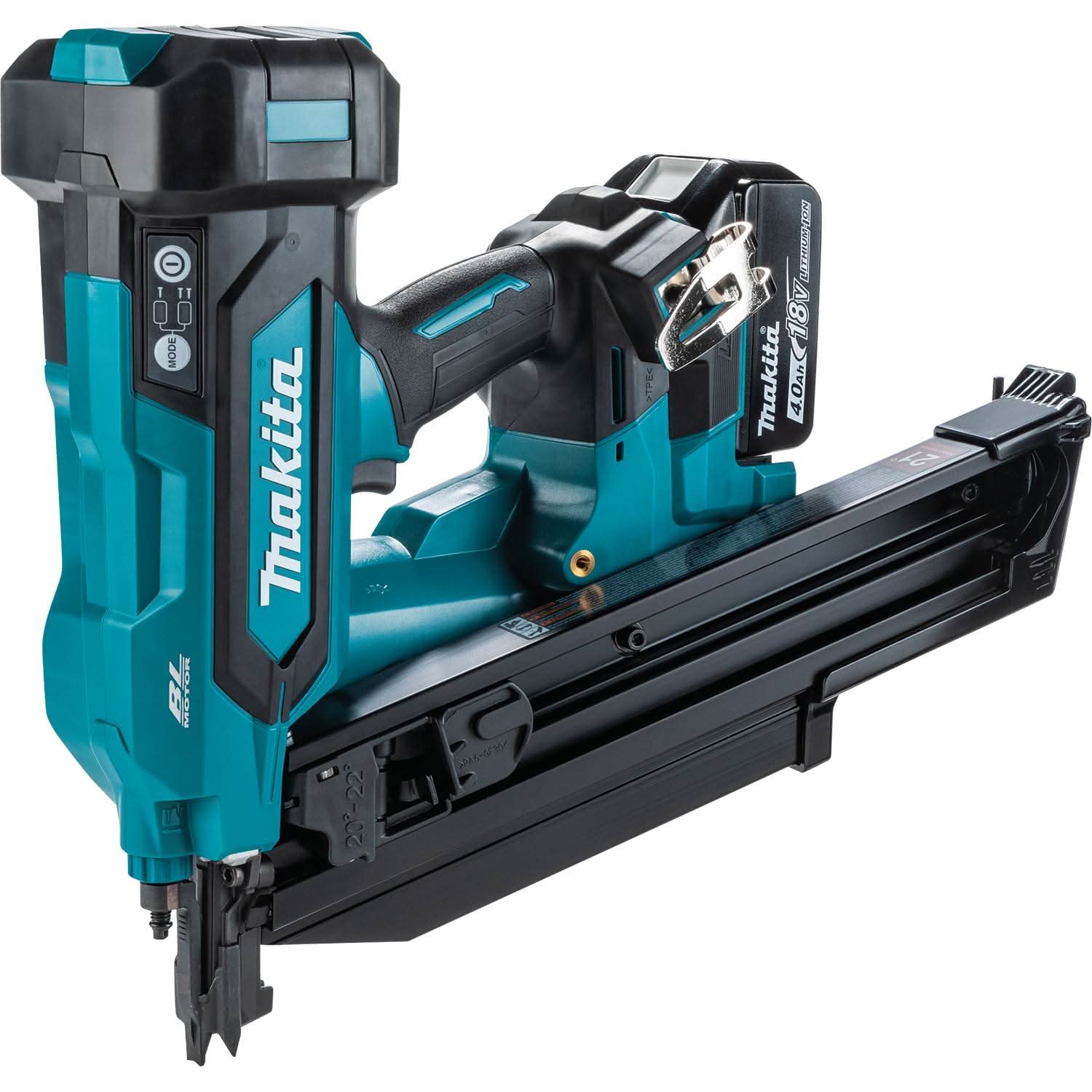 Makita XNB03M1 18V LXT Brushless 21-Degree Full Round Head 3-1/2-in. Framing Nailer 4.0Ah Kit
