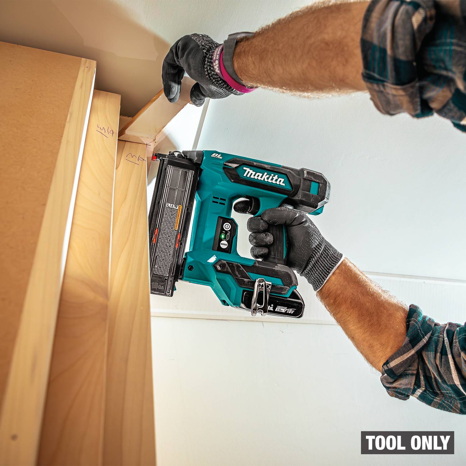 Makita XNB04Z 18V LXT Brushless Cordless 2-in. 18-Gauge Brad Nailer, Tool Only