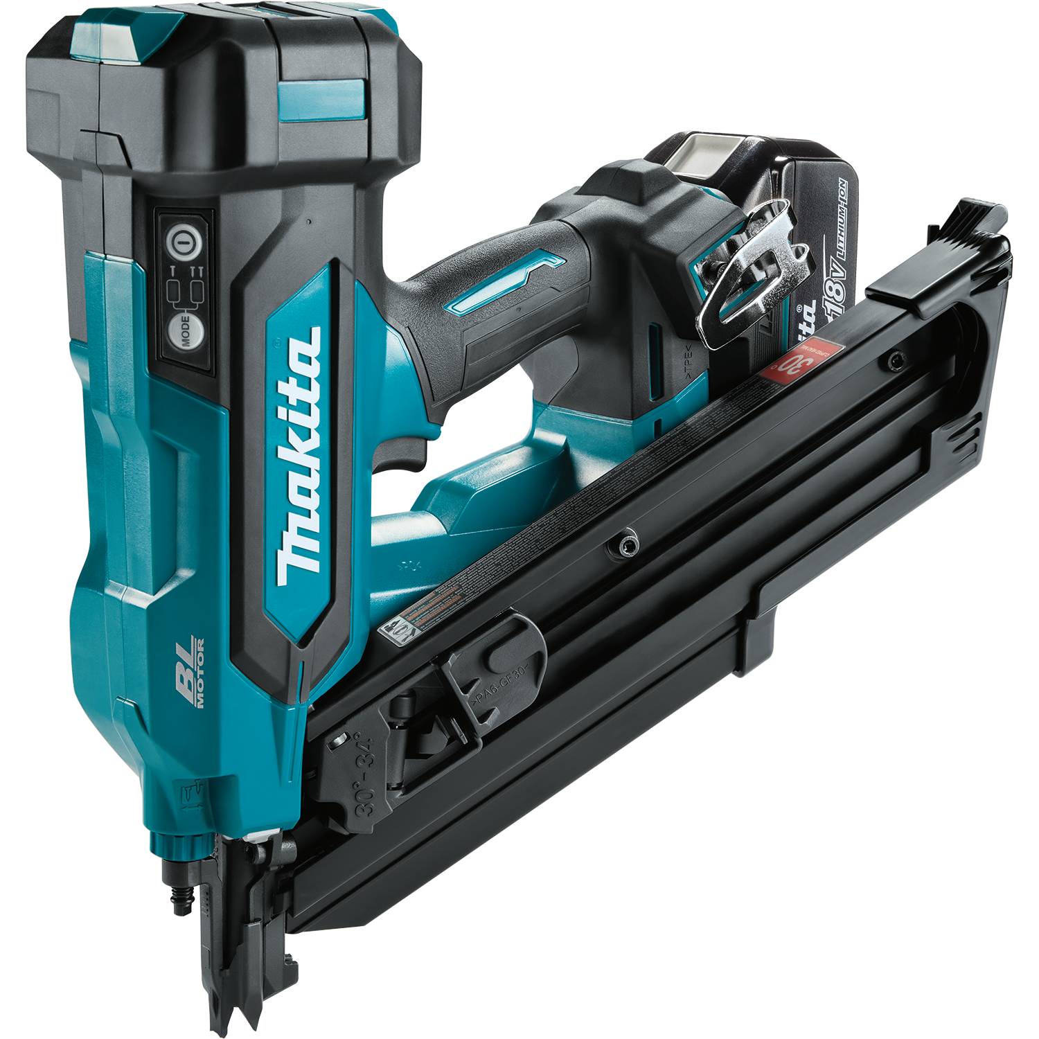 Makita XNB07M1 18V LXT Brushless 30-Degree Clipped Head 3-1/2-in. Framing Nailer 4.0Ah Kit