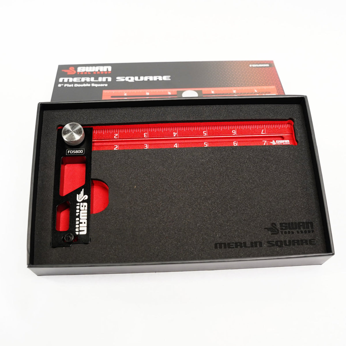 Swan Merlin Flat Double Square — retail box shot