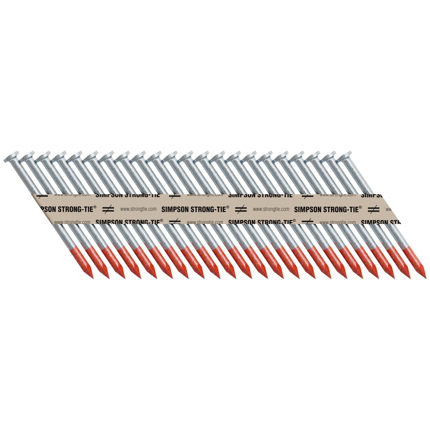 Simpson Strong-Tie N10DBRPT2500 Strong-Drive 33° SCN SMOOTH-SHANK CONNECTOR Nail,  2-1/2-in. x .148-in. Bright, 2500-Pack