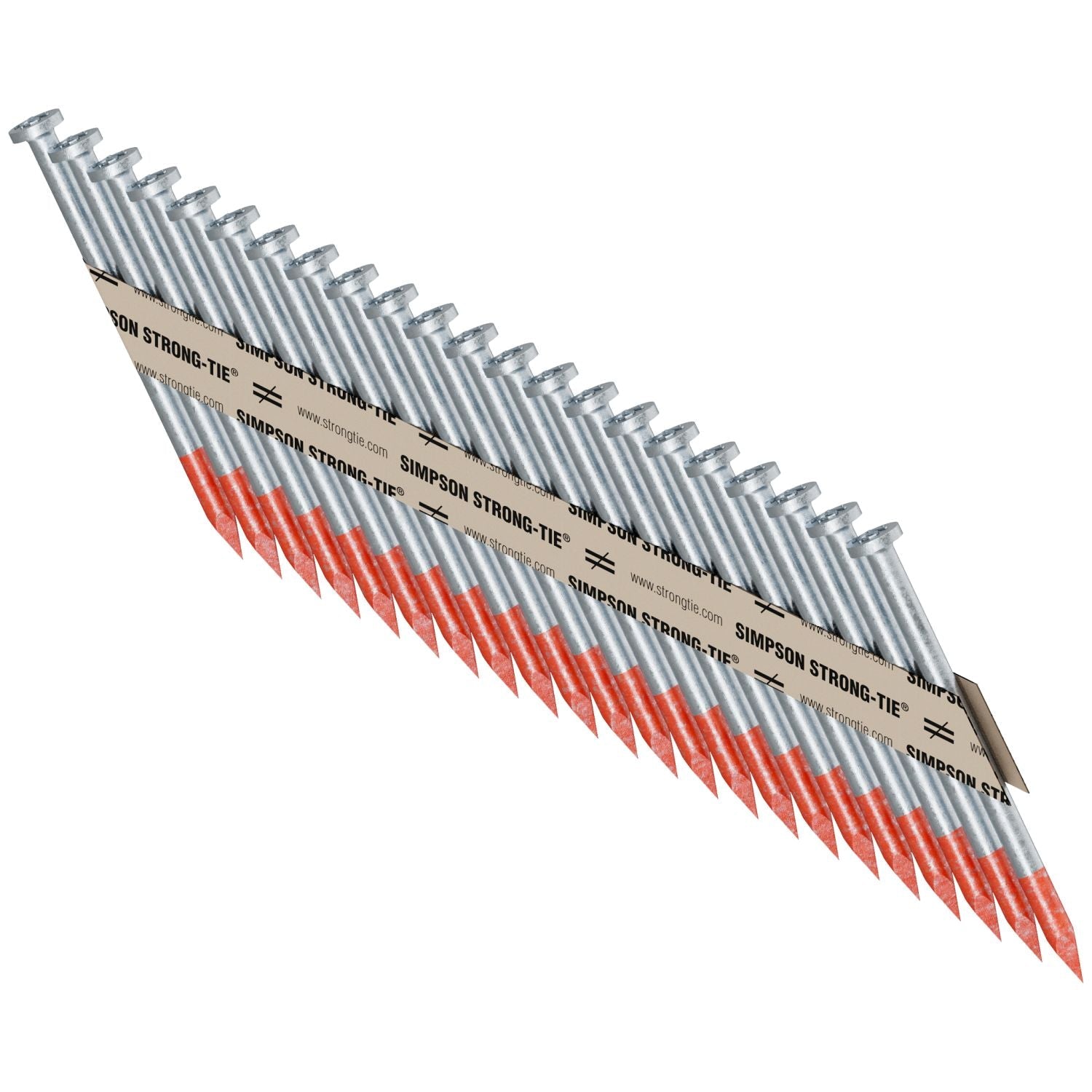 Simpson Strong-Tie N10DBRPT2500 Strong-Drive 33° SCN SMOOTH-SHANK CONNECTOR Nail,  2-1/2-in. x .148-in. Bright, 2500-Pack