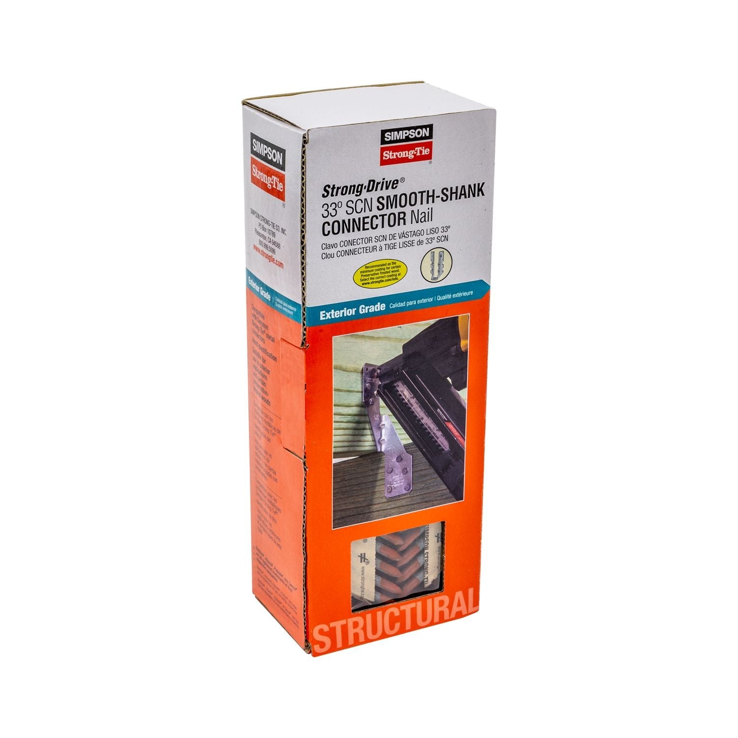 Simpson Strong-Tie Strong-Drive 33-Degree SCN Smooth-Shank Connector Nail, 1-1/2-in. x .148-in. HDG, 500-Pack (N10HDGPT500)